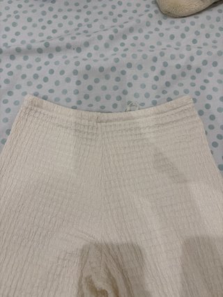 Pantalón Zara Lino Beige Talla S