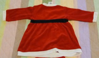 Completo set Babbo Natale 9-12 mesi 80 cm.