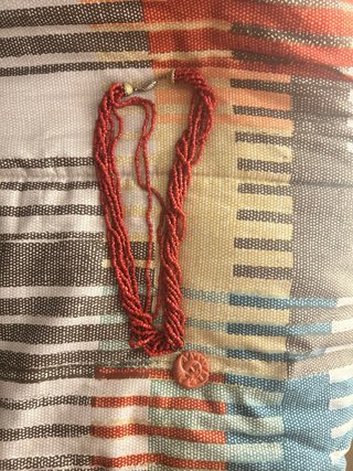 Collana corallo naturale con ciondolo