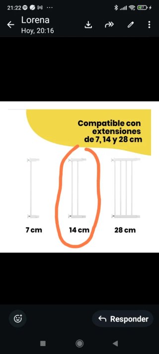 Barrera de seguridad safeti 1st + extensión 14cm