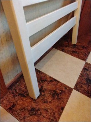 Cabecero de cama de madera blanco