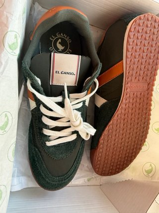 Zapatillas El Ganso Verde y Naranja