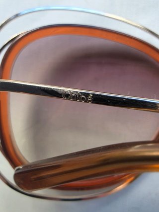 Gafas de sol Chloe doradas y marrones
