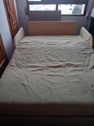 Sofá Cama amarillo 135cm Plegable