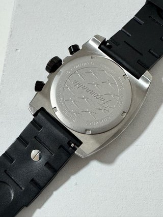 Reloj Fraçonable Cronógrafo Negro/Plata