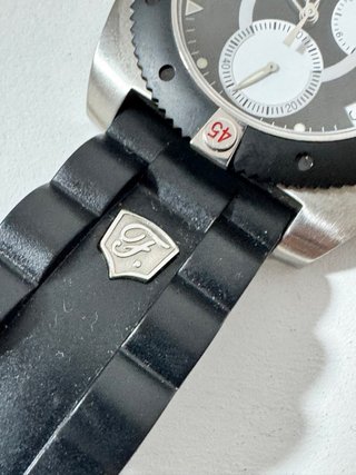 Reloj Fraçonable Cronógrafo Negro/Plata
