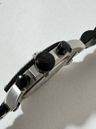 Reloj Fraçonable Cronógrafo Negro/Plata