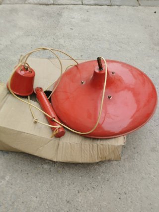 Lámpara Barco Vintage Roja