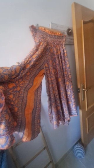 Falda pantalón estampada talla única