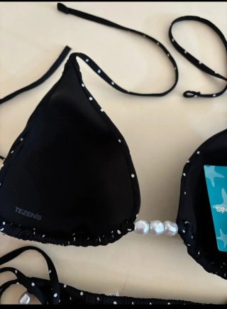Bikini Tezenis Negro Lunares Talla M