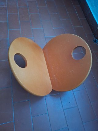 Revistero madera y metal