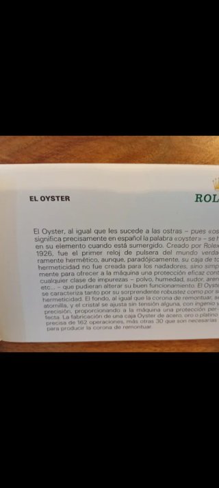 Libro Rolex Oyster