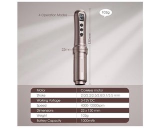 Biomaser U1 Máquina Maquillaje Permanente Oro/Pla
