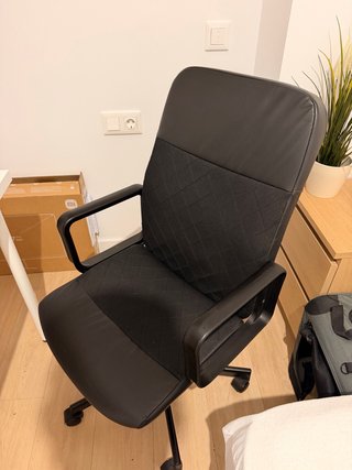 Silla de oficina Ikea Renberget Negra