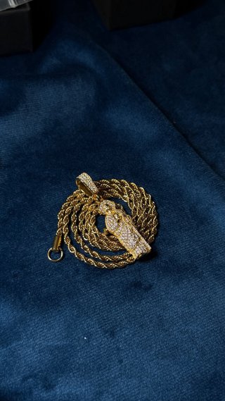 Colgante San Judas Tadeo Chapado Oro 18k