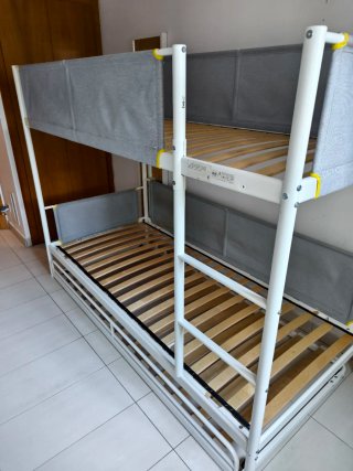 Litera Ikea VITVAL + Cama Adicional