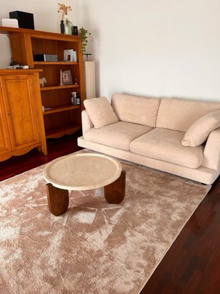 Sofá 3 plazas beige claro