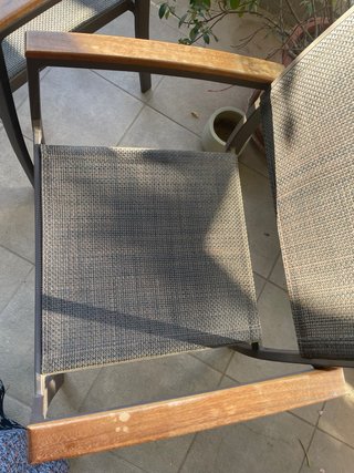 Butacas de terraza (2 unidades). Super cómodas.