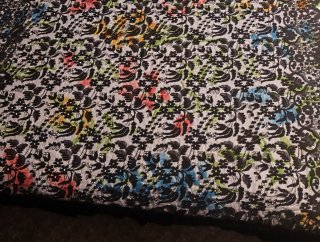 Mantilla antigua negra 92x200cm