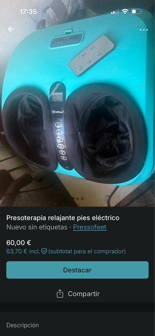 Presoterapia electrica