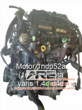 motor TOYOTA YARIS 1.4 D4D 90cv Código  Ref:711697