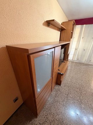 Mueble Comedor y Librería Madera