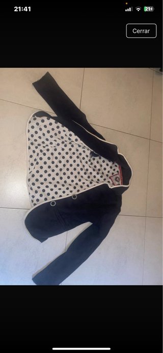 Jersey cuello alto blanco talla única