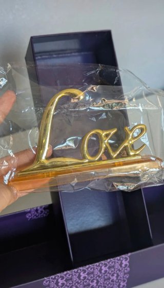 Rosa effetto oro 24K Love con Scatola