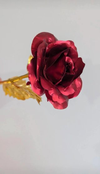 Rosa effetto oro 24K Love con Scatola