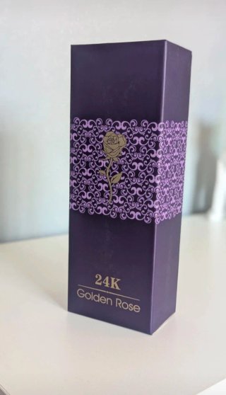 Rosa effetto oro 24K Love con Scatola