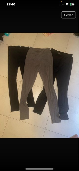 Leggings negros y grises