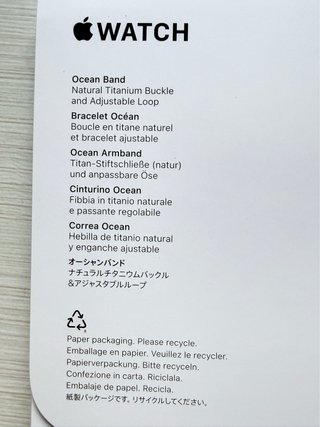 Cinturino Apple Watch Ultra, Oceano blu nautico