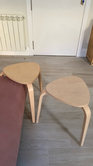 2 Taburetes IKEA KYRRE Madera Clara