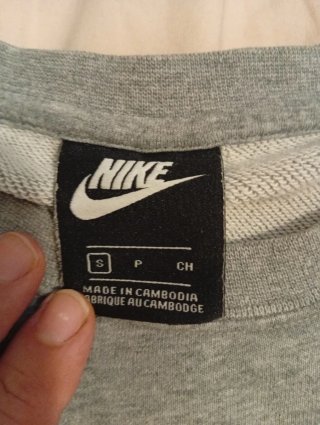 Felpa Nike Just Do It Grigia Tg S