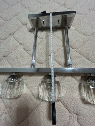 Lámpara de salón metal y cristal