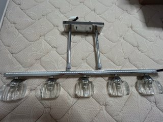Lámpara de salón metal y cristal