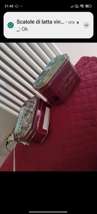2 Scatole Latta Old Tradition & Collector's