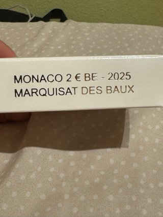 Moneda 2€ Monaco 2025 Marquisat Des Baux