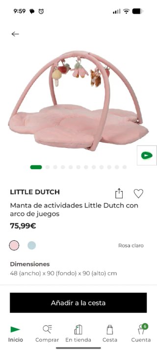 Gimnasio para bebé cómodo en perfecto estado.