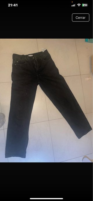 Pantalón vaquero negro holgado