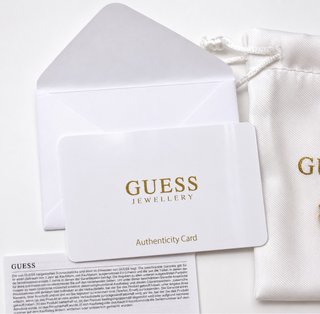 Collar Guess Corazón Dorado Circonita