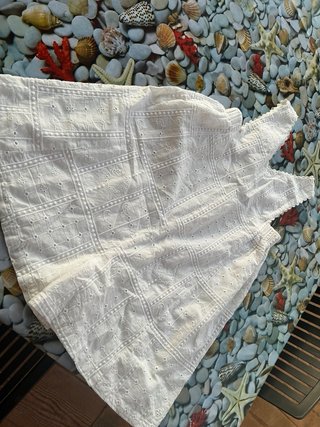 Mono corto verano blanco sin mangas