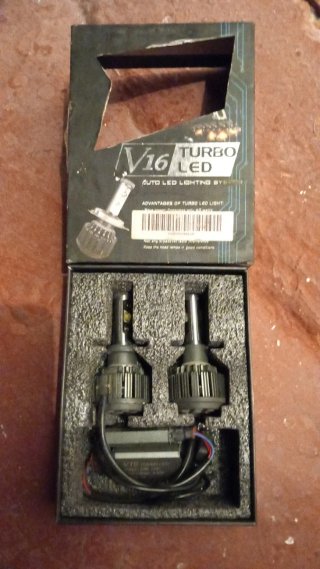2x V16 Turbo LED Luces Coche