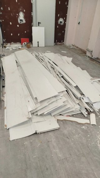 Lamas PVC Sanitarias Blancas (100 m²)