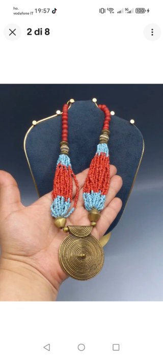 Collana Naga vintage etnico tribale