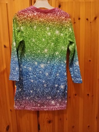 Abito vestito unicorno arcobaleno 4 anni 98-104 cm