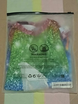 Abito vestito unicorno arcobaleno 4 anni 98-104 cm