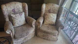 Sillones con estampado floral