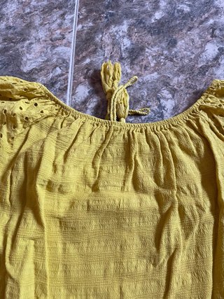 Blusa mostaza manga corta talla XXL