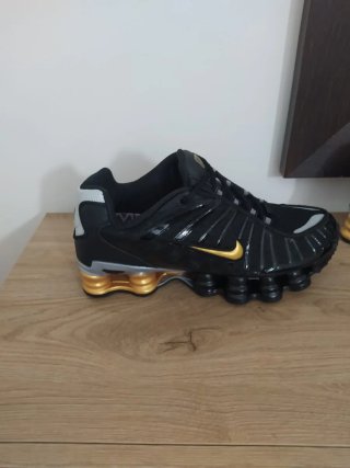 Scarpe Nike Shox TL Nere Oro Tg 43